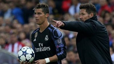 سيميوني يستفز كريستيانو رونالدو قبل لقاء أتلتيكو ويوفنتوس