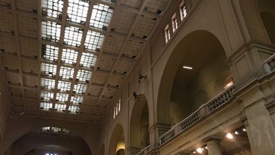 ننشر صور لأعمال الترميمات الجارية في المتحف المصري بالتحرير