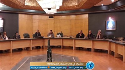 اللجنة المشرفة على انتخابات 'الصحفيين' تجتمع بالمرشحين (صور)