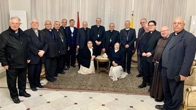 السفير البابوي يستقبل مجلس الأساقفة اللاتين