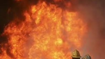 اندلاع حريق بزراعات الموز بجزيرة الكيمان في إسنا 