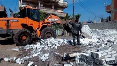 إزالة 51 حالة تعد ومخالفة بناء في المهد خلال أسبوع بالغربية (صور)