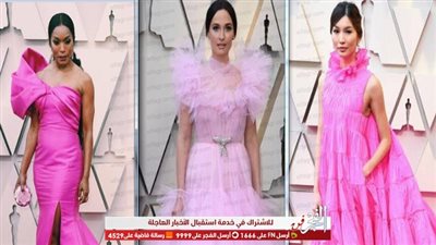 الإطلالات الوردية تميز هذه الدورة من حفل جوائز الأوسكار - Oscars