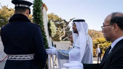 ولي عهد أبوظبي يبدأ زيارة رسمية إلى كوريا الجنوبية