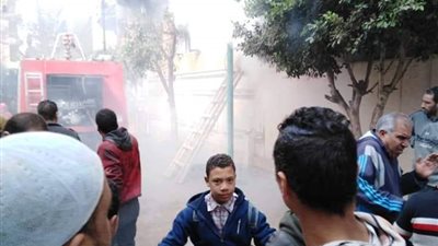 تفحم غرفتين في حريق شقة سكنية بأوسيم