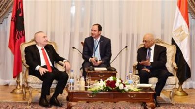 عبدالعال يلتقي رئيس جمهورية ألبانيا لبحث سبل التعاون بين البلدين