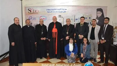  رئيس مجمع الكنائس الشرقية بروما يتفقد مكتب التنمية والخدمات الإنسانية بسوهاج