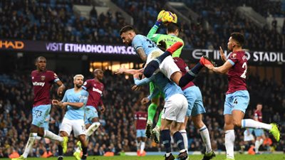 مانشستر سيتي يواصل مُطاردة صدارة ليفربول بفوز صعب على وست هام