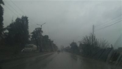 طقس سيء وأمطار في محافظة الدقهلية