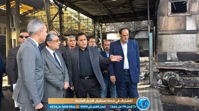 وزير الكهرباء يتفقد موقع حادث القطار اليوم بعد توليه منصب القائم بأعمال وزير النقل موقتا