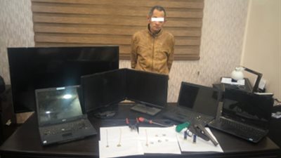 ضبط  عاطل تخصص فى سرقة المساكن بأسلوب 