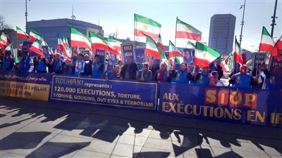 استمرار مظاهرات المقاومة الإيرانية للتنديد بجرائم الملالي