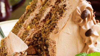 أسهل طريقة لتحضير كيكة القهوة والجوز 