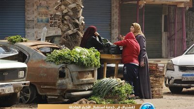الباعة يملأون الشوارع رغم الأمطار التي تشهدها القاهرة والجيزة (صور) 