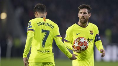 ليون يُقاسم برشلونة في رقم مميز للغاية بدوري الأبطال