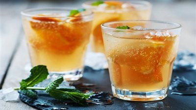 طريقة عمل مشروب البرتقال بالنعناع المثلج