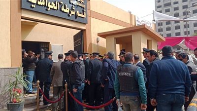 مدير أمن الجيزة يفتتح قسم شرطة الحوامدية الجديد