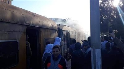 عاجل.. حريق بقطار في القناطر الخيرية