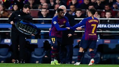 عاجل.. برشلونة يعلن غياب ديمبلي 4 أسابيع 