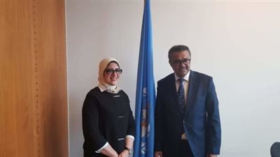 وزيرة الصحة تبحث نقل الخبرات المصرية للدول الأفريقية مع رئيس 
