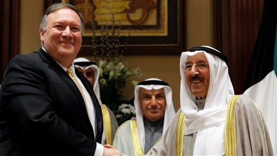 بومبيو في الكويت لتوقيع اتفاقيات أمنية ودفاعية