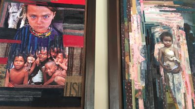 معرض لوحات فنية يعرض للمرأة المصرية عبر العصور في المتحف القبطي (صور)