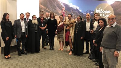 استقبال رسمي وشعبي لوزيرة الهجرة في مطار كرايستشيرش بنيوزيلندا