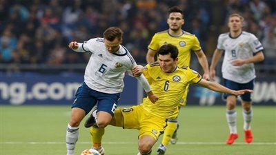 روسيا تسحق كازاخستان برباعية في التصفيات الأوروبية