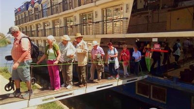 سوهاج تستقبل 971 سائحا لزيارة المعالم الأثرية (صور)