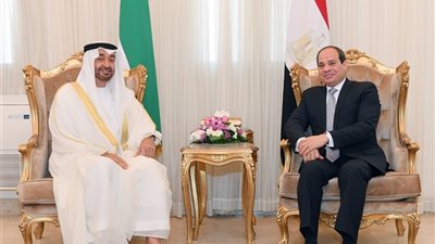 السيسي وولي عهد أبو ظبي يشهدان مراسم التوقيع على عدد من اتفاقات التعاون المشترك