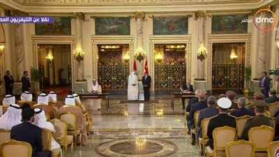 مراسم توقيع مذكرات تفاهم بين مصر والإمارات بحضور السيسي وولي عهد أبوظبي (فيديو) 