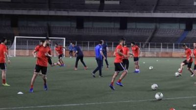 تقسيمة قوية في مران الأهلي و