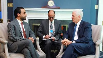 محمد الحلبوسي يلتقي نائب الرئيس الأمريكي 