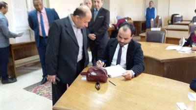 مياه الفيوم: ١٦٠ شاب وفتاة يؤدون امتحانات القبول لوظيفة محقق قانوني