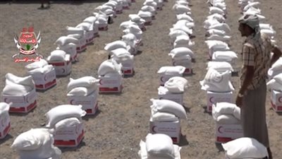 الهلال الأحمر الإماراتي يسير قافلة إغاثية إلى الدريهمي