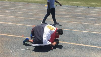 عبد الرحمن كرم يحصد فضية 100 متر في دورة حوض النيل