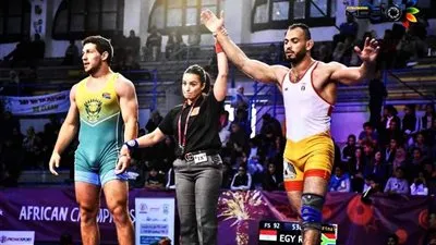  المصري حسام ميرغني يتوج بالميدالية الفضية في بطولة أفريقيا للمصارعة بتونس 