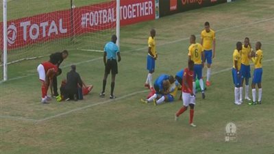 لحظة إصابة سعد سمير أمام صن داونز (فيديو)