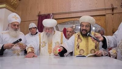 مطران البحيرة يدشن كنيسة العذراء والأمير تادرس بكفر الدوار