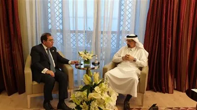  وزير البترول يعقد جلسة مباحثات مع نظيره السعودى بالأردن 