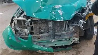 سقوط مصابين في حادث مروري بمدينة في المنوفية (صور)