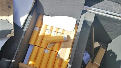 جمارك السخنة تضبط محاولة تهريب كمية من الألعاب النارية (صور ) 