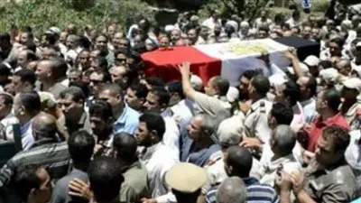 الغربية تتشح بالسواد عقب استشهاد أحد أبناءها في مرسى مطروح 