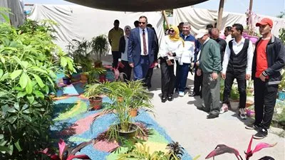 افتتاح المعرض السنوي الحادي عشر لنباتات الزينة بجامعة سوهاج