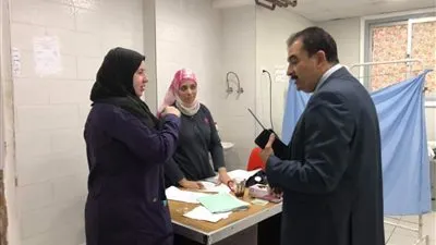 وكيل صحة السويس يتفقد المستشفى العام