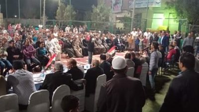 حزب الحرية ينظم مؤتمرًا جماهيريًا حاشد حول التعديلات الدستورية بالفيوم (صور)