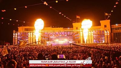 حماقي يحيي حفلا ناجحا بجامعة بدر (صور)