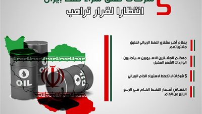 5 شركات تعلق شراء نفط إيران انتظارا لقرار ترامب