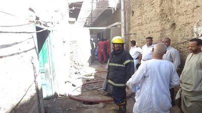 حريق يلتهم محتويات منزل لأرملة وأطفالها بجنوب الأقصر 