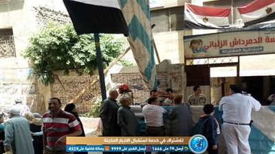 إقبال كثيف من المواطنين بلجان الاستفتاء على الدستور بطوخ (صور)